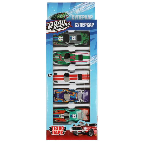 Машина мет. ROAD RACING набор суперкар 7,5см