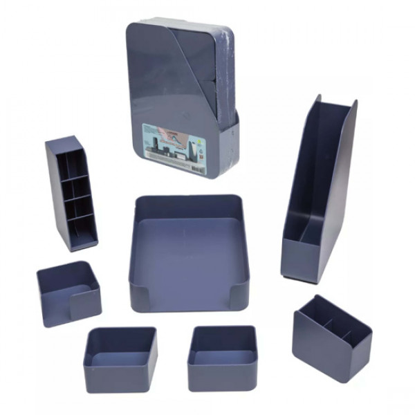 Набор наст.аксессуаров "deVente.Marandi", 7 предм., синий с оттен.серого