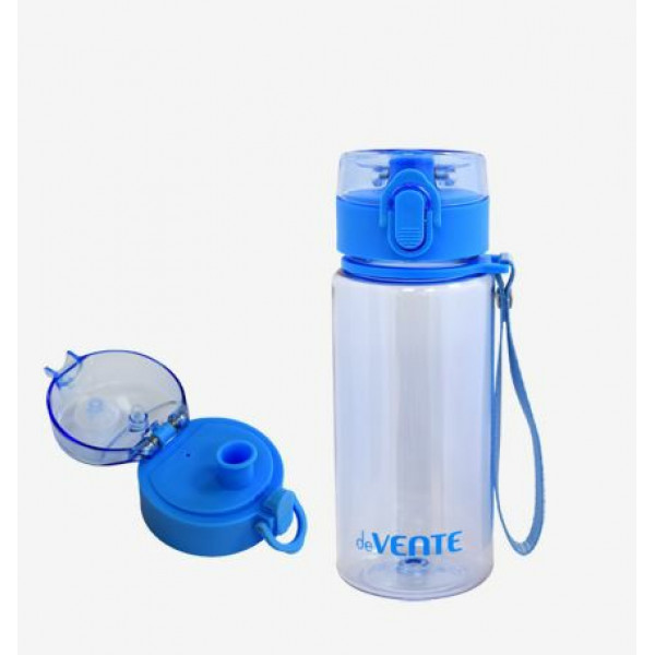 Бутылочка "deVENTE" 400 мл, 17,9*6,5см. пластик, с диффузором, матовая, голубая, нескользящ.