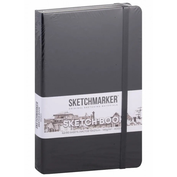 Блокнот для зарисовок 80л. "Sketchmarker" 21*15см тв.обл. Слоновая кость 140г