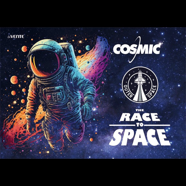 Покрытие настольное для лепки "deVENTE. Cosmic" 33x23 см, пластик, с цветным рисунком