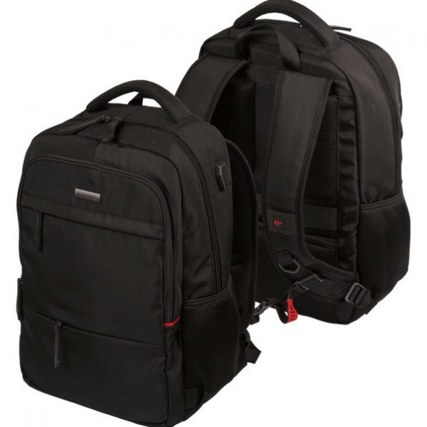 Рюкзак "deVENTE. Business" 44x31x14 см (19 л) 800 г, подрост. текстиль, 2 отд. на молнии, черный