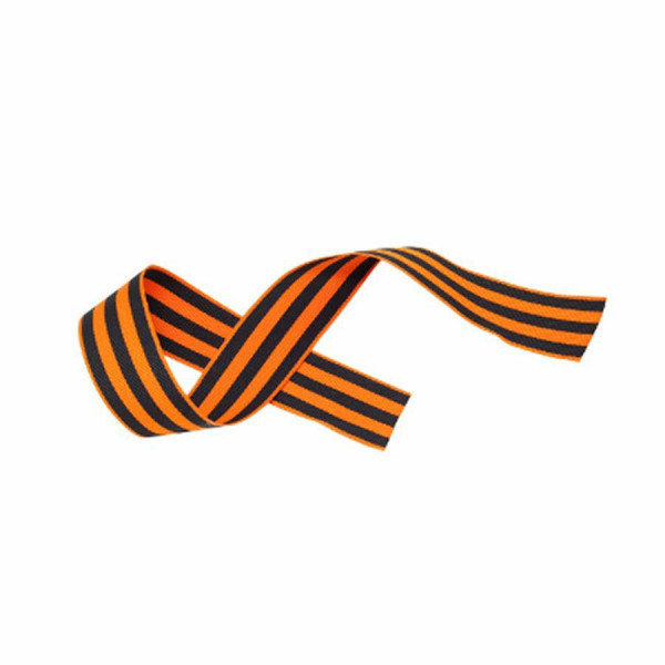 Лента "Георгиевская" жаккард  2,4см*40см