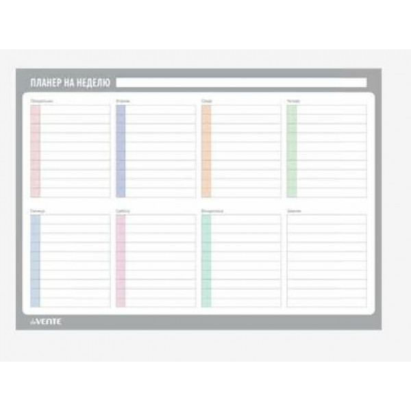 Планер на неделю "deVente" А3 магнитно-маркерный  многоразовый