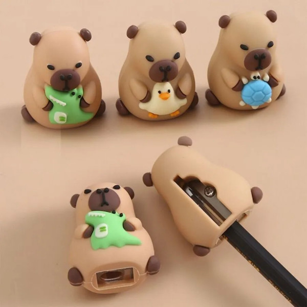 Точилка "deVENTE. Capybara" 1 отверстие,  пластик, ассорти