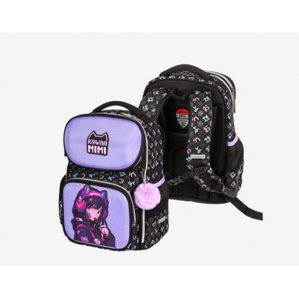 Ранец "DeVENTE. Smart. Kawaii Mini" школьный жесткий 37*28*14 (14л) 800г