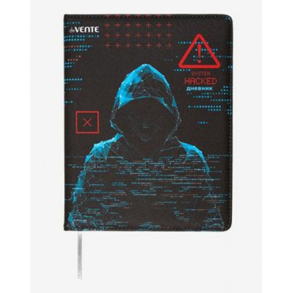 Дневник "deVENTE Label. Hacker" универсальный блок, 48 л искусст. кожи