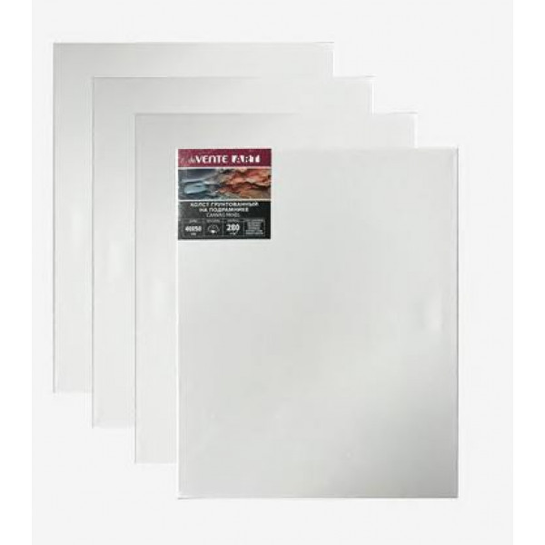 Холст на подрамнике 40x50 грунтованный "deVENTE. ART" 100% хлопок 280 г/м², мелкое зерно, белый