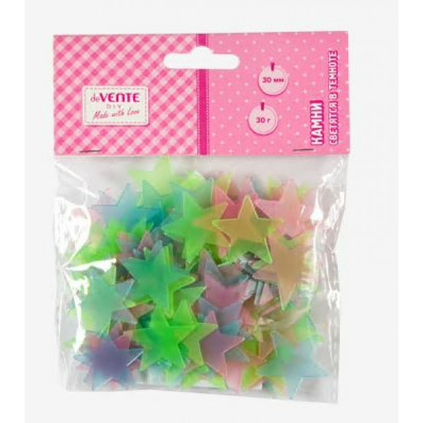 Камни, светящ.в темноте "DeVente" Ночные звезды 30мм 30г