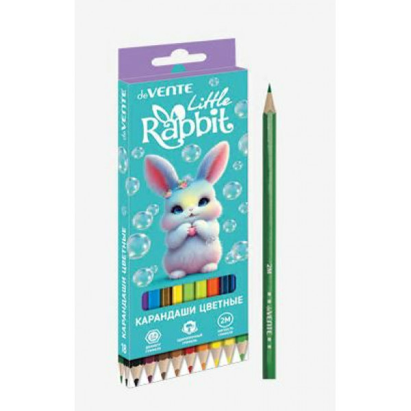 Карандаши 18цв. "deVENTE. Little Rabbit" 2М, шестигранные