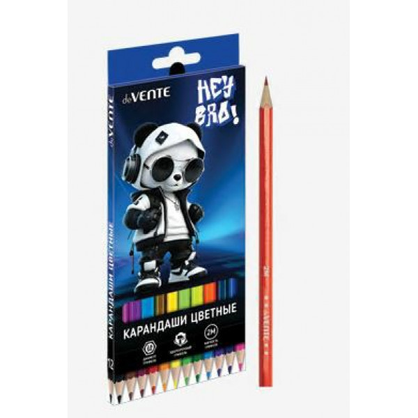 Карандаши 12цв. "deVENTE. Hey Bro" 2М, шестигранные