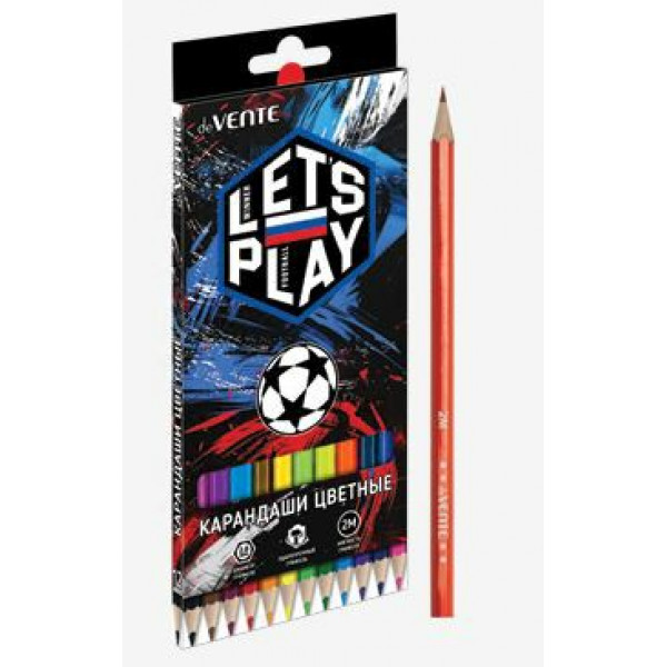 Карандаши 12цв. "deVENTE. Football Winner" 2М, шестигранные