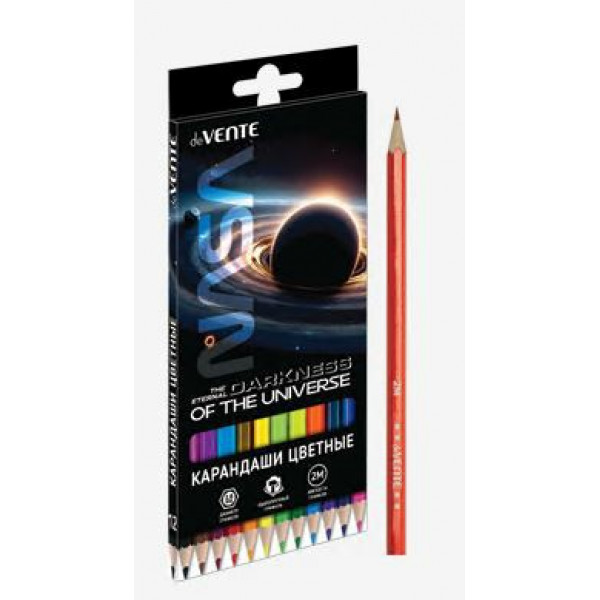 Карандаши 12цв. "deVENTE. Darkness of the Universe" 2М, шестигранные