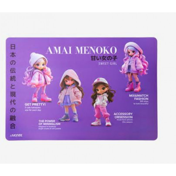 Накладка на стол "deVENTE. Amai Menoko" 43x29 см, пластик. с цветным рисунком