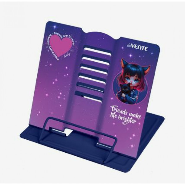 Подставка для учебников и книг "deVENTE. Friends Forever" 20x19, металл. окрашенная, с рис.