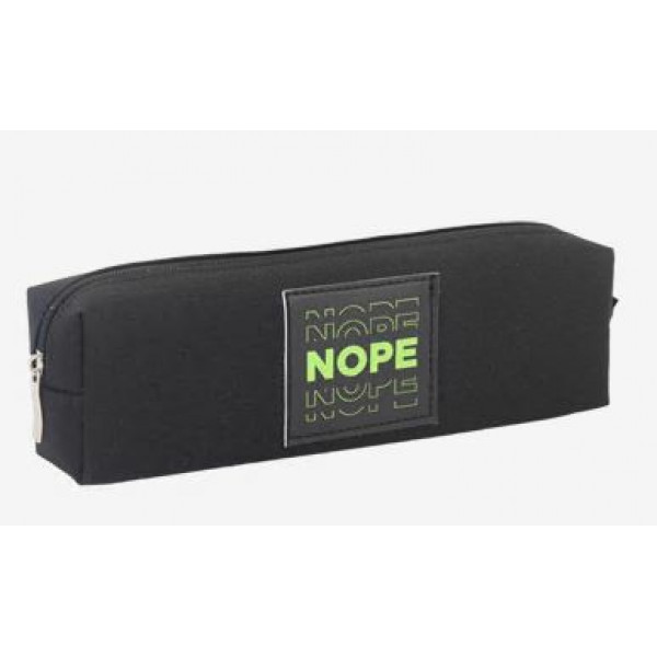 Пенал "deVENTE. Nope" 21x6x4, полиэстр, водоот, пропит, на молн. для 30пр, прямоуг, черный