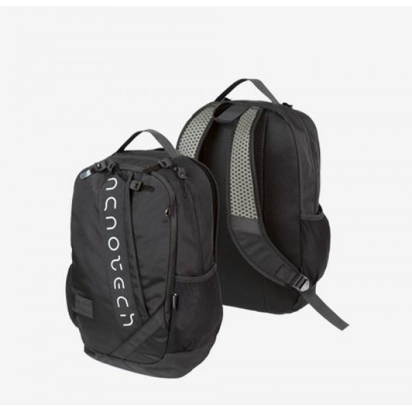 Рюкзак "deVENTE. Nanatech" подростк. 44x31x17 (19л) 650г, износ, 2отд. на мол. 2 бок кар. черн.