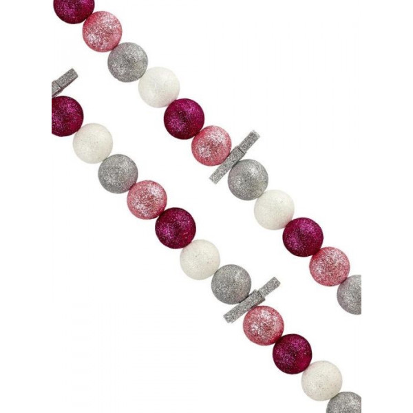 Новогодняя гирлянда Серебряные прищепки  из пенополистирола  170*3см