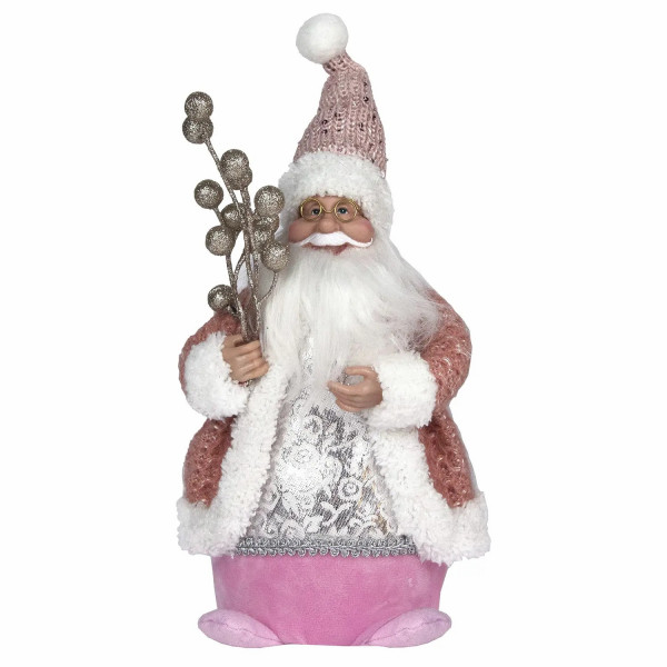 Новогодняя фигурка Дед Мороз с LED подсветкой , напр. 1,5В 16*14*33см