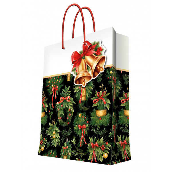 Бумажный пакет д/сувенир.прод.26см 140г/м2/26*32,4*12,7 см