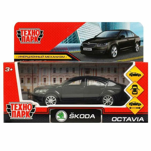 Машина мет SKODA OCTAVIA 12см, черный
