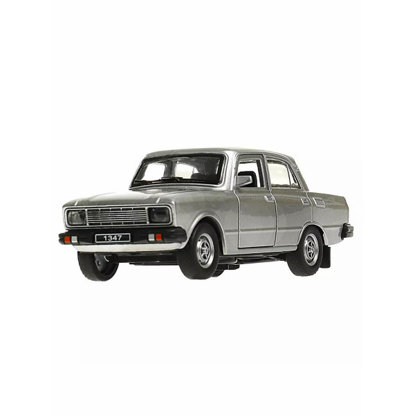 Машина металл. азлк москвич -2140sl. 12,5 см .инерция.серебр.