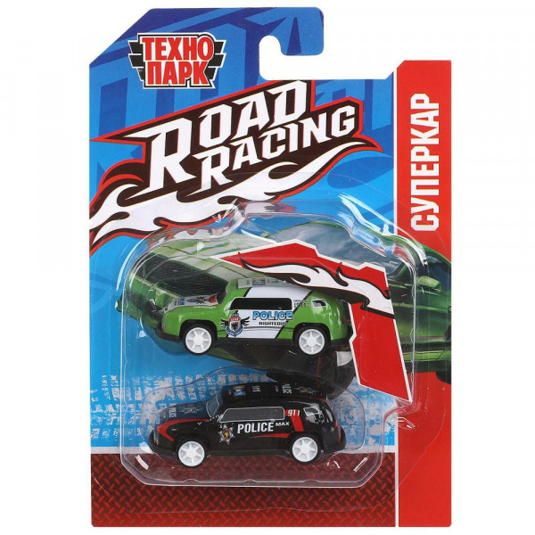 Машина мет. ROAD RACING набор 7,5см 2шт
