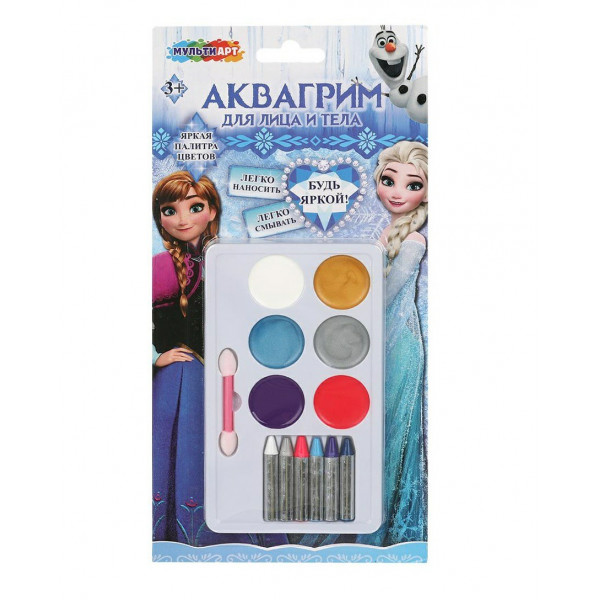 Аквагрим палетки с карандашами МУЛЬТИ АРТ