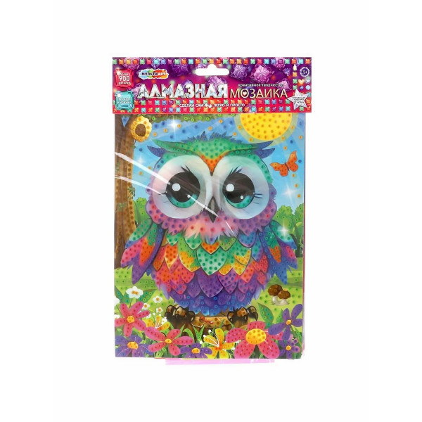 Алмазная мозаика 17*23 см Сова