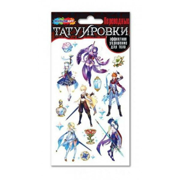 Переводные тату Геншин