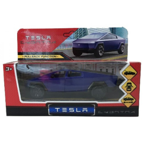 Машина мет. Tesla Cybertruckl 14см, синий