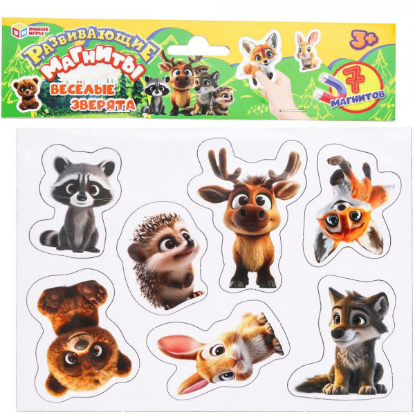 Игра на магнитах Веселые зверята