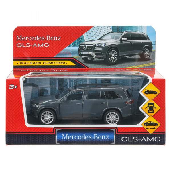 Машина мет. MERCEDES-BENZ 12см серый