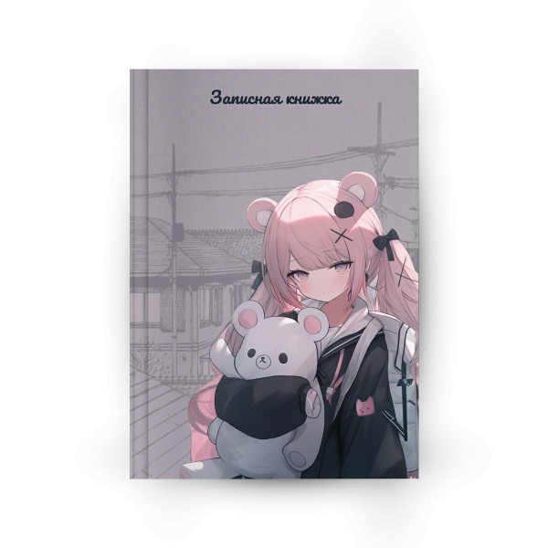 Записная книжка  А7 64л.кл. тв обл 7Бц склейка Аниме милашка
