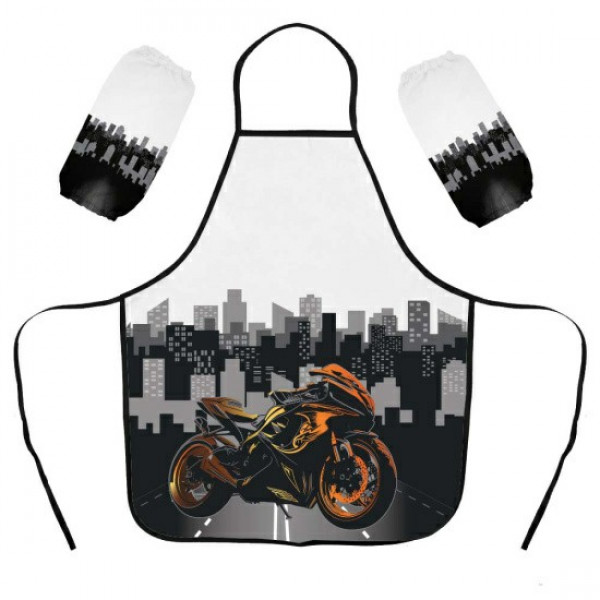 Накидка для труда "Moto drive"+ нарукавники, ПВХ