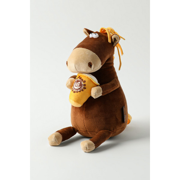 Мягкая игрушка "Конь Кофемэн" 27см MAXITOYS