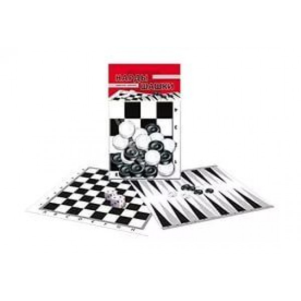 Нарды и шашки в пакете +2поля