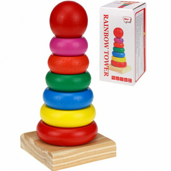 Игрушка дер. Пирамидка 6,2*13,5