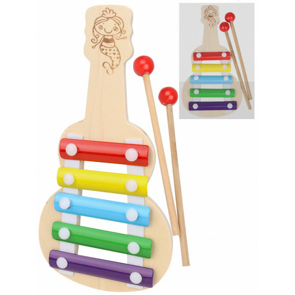 Деревянная игрушка. Ксилофон 5 тонов