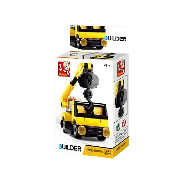 Конструктор пласт. "Подъемный кран" 44дет.