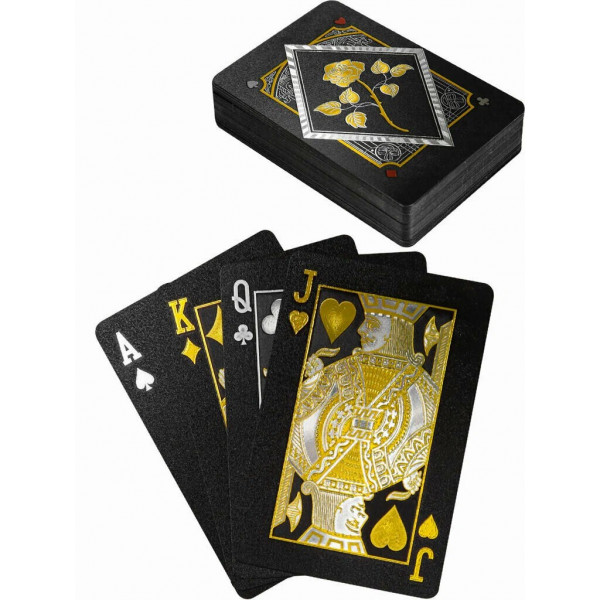 Карты игральные пластиковые " Дама Пик" 54 шт черные