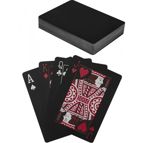 Карты игральные пластиковые "Фолд" 54шт. серебристые