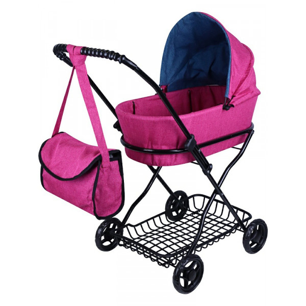Коляска для кукол в наборе с сумкой