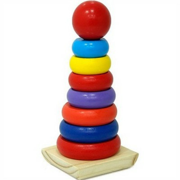 Деревянная игрушка. Пирамидка 20*9см