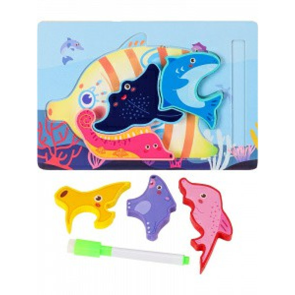 Деревянная игрушка. Рамка-пазл 22*14,5