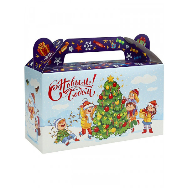 Коробка для конфет Сундучок Детвора на горке 500г. Собственная разработка