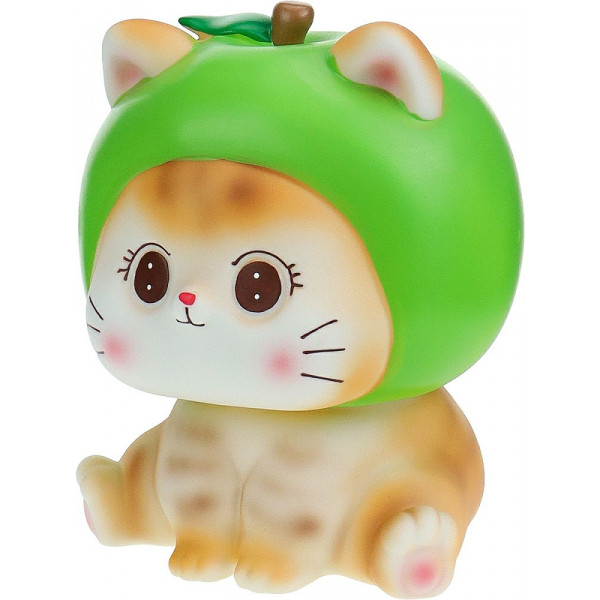 Копилка декоративная пластик. "Котик в шапке" 21*16см