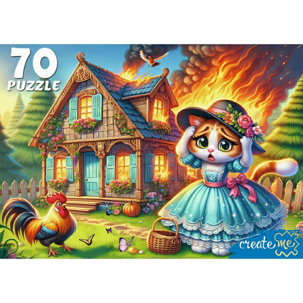 Пазлы 70 Кошкин Дом