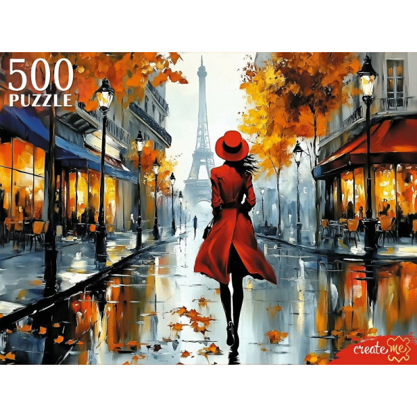 Пазлы 500 Девушка в париже