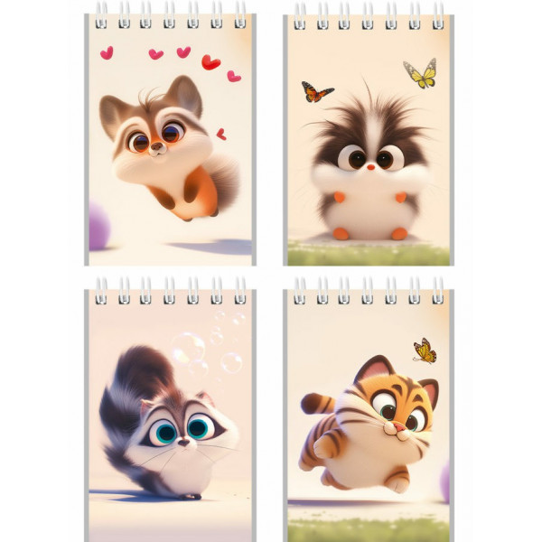 Блокнот А7 40л. Милые животные-8